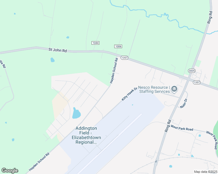 map of restaurants, bars, coffee shops, grocery stores, and more near 145 Hayden School Road in Elizabethtown