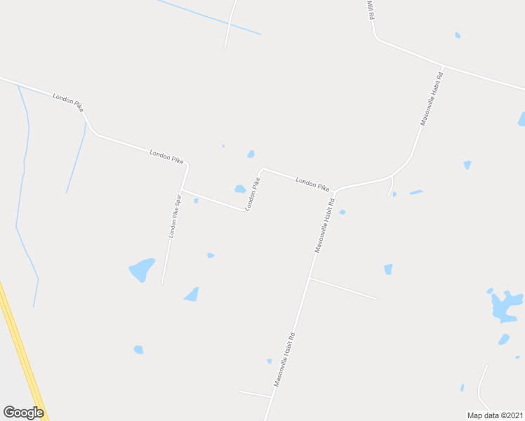 map of restaurants, bars, coffee shops, grocery stores, and more near 3474 London Pike in Philpot