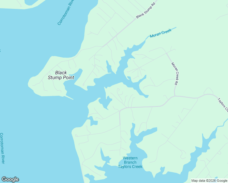 map of restaurants, bars, coffee shops, grocery stores, and more near 61 Bar Neck Lane in Weems
