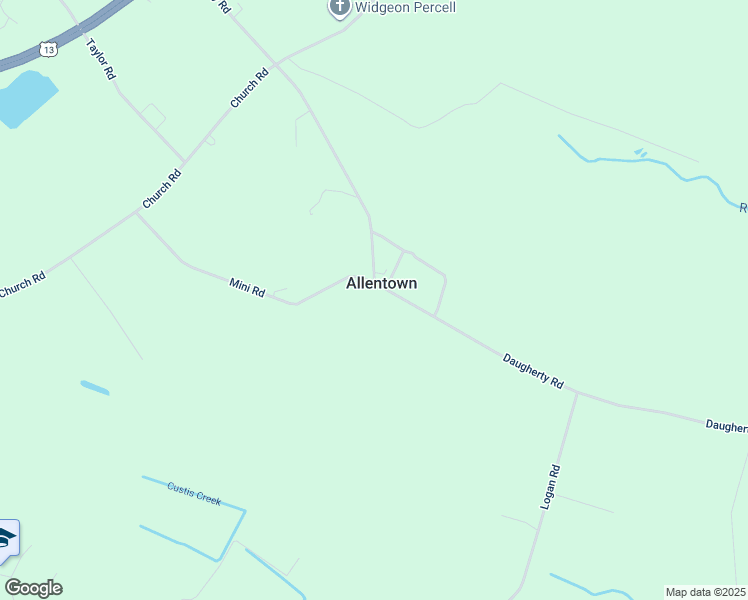 map of restaurants, bars, coffee shops, grocery stores, and more near 22594 Daugherty Road in Accomac