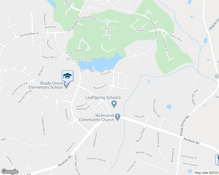 map of restaurants, bars, coffee shops, grocery stores, and more near 6001 Brentmoor Drive in Glen Allen