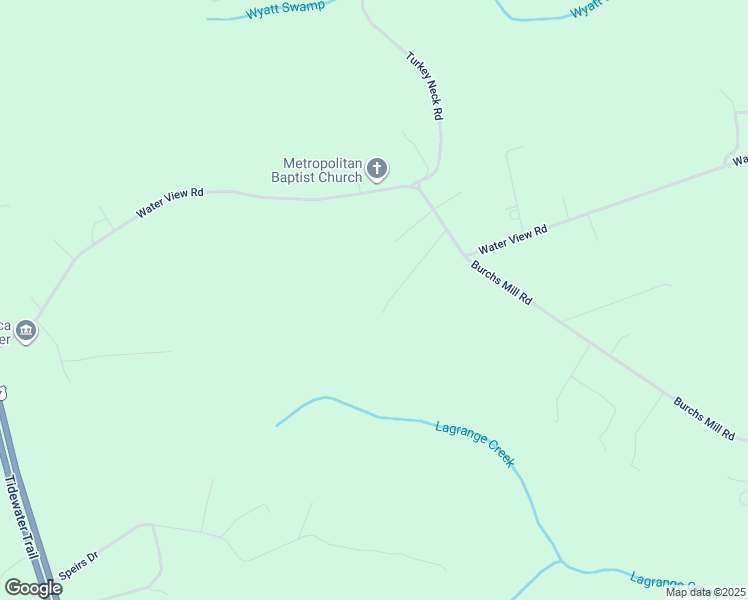 map of restaurants, bars, coffee shops, grocery stores, and more near 1282 Water View Road in Water View