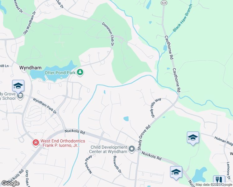 map of restaurants, bars, coffee shops, grocery stores, and more near 11813 Brandons Court in Glen Allen