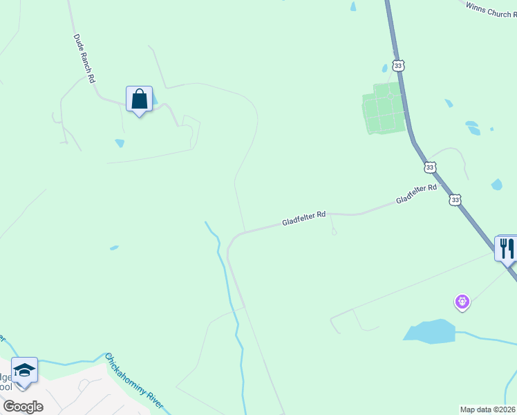 map of restaurants, bars, coffee shops, grocery stores, and more near 10424 Windam Hill Road in Glen Allen