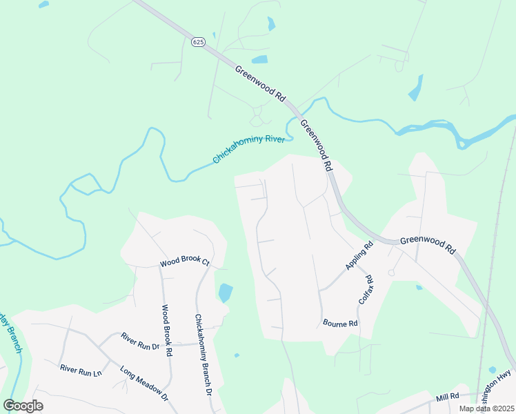 map of restaurants, bars, coffee shops, grocery stores, and more near 3707 Rivertop Court in Glen Allen