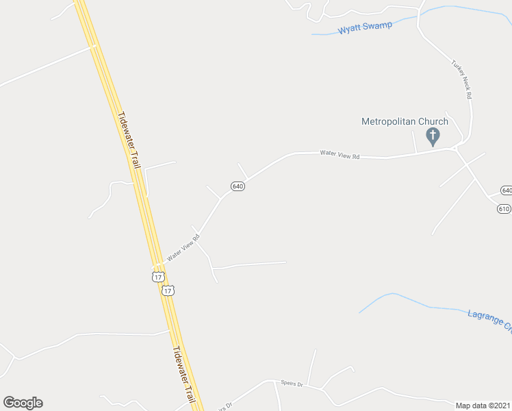 map of restaurants, bars, coffee shops, grocery stores, and more near 406 Water View Road in Water View