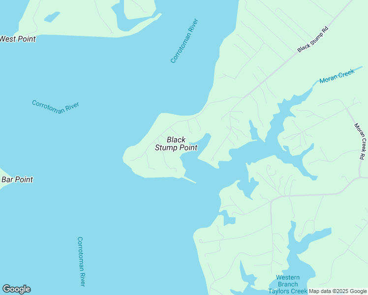 map of restaurants, bars, coffee shops, grocery stores, and more near 4505 Black Stump Road in Weems