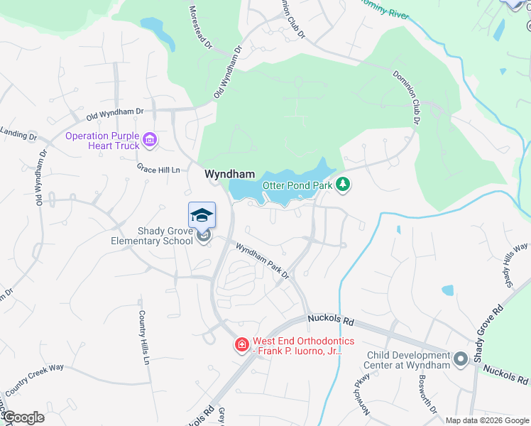 map of restaurants, bars, coffee shops, grocery stores, and more near 11912 Lerade Court in Glen Allen