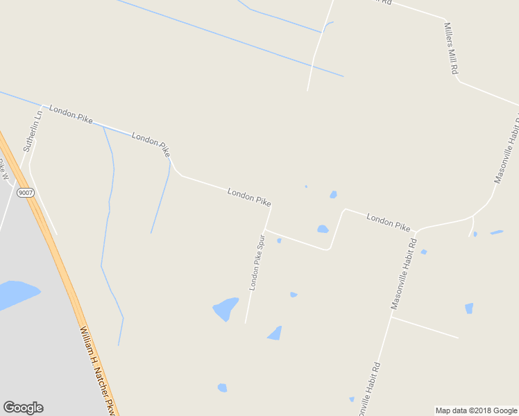 map of restaurants, bars, coffee shops, grocery stores, and more near 3360 London Pike in Philpot