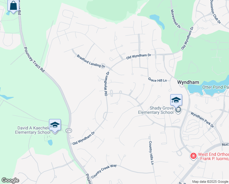 map of restaurants, bars, coffee shops, grocery stores, and more near 12300 Melcroft Place in Glen Allen