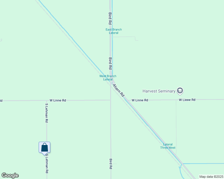 map of restaurants, bars, coffee shops, grocery stores, and more near 28301 South Bird Road in Tracy