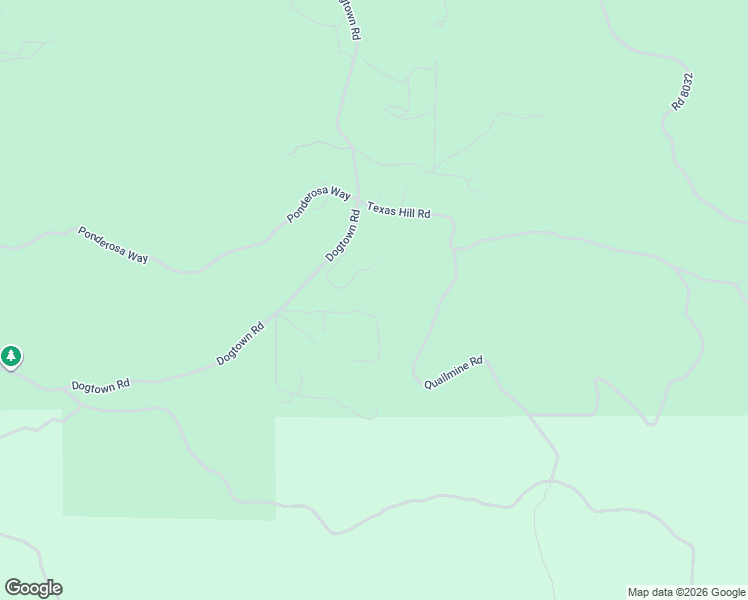 map of restaurants, bars, coffee shops, grocery stores, and more near 6366 Dogtown Road in Coulterville