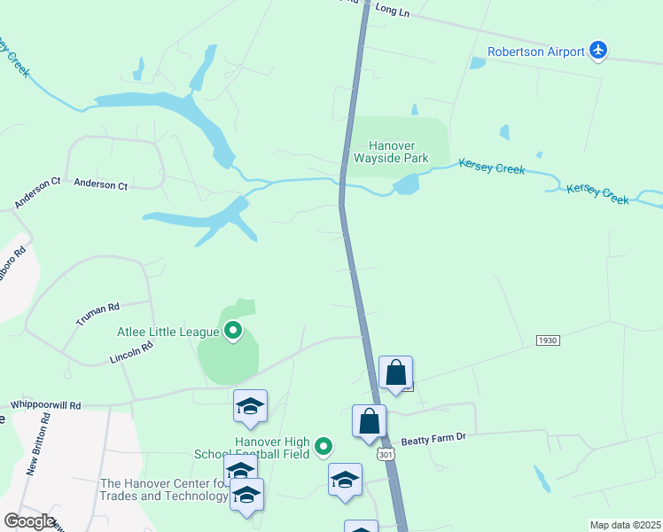 map of restaurants, bars, coffee shops, grocery stores, and more near 10477 Chamberlayne Road in Mechanicsville