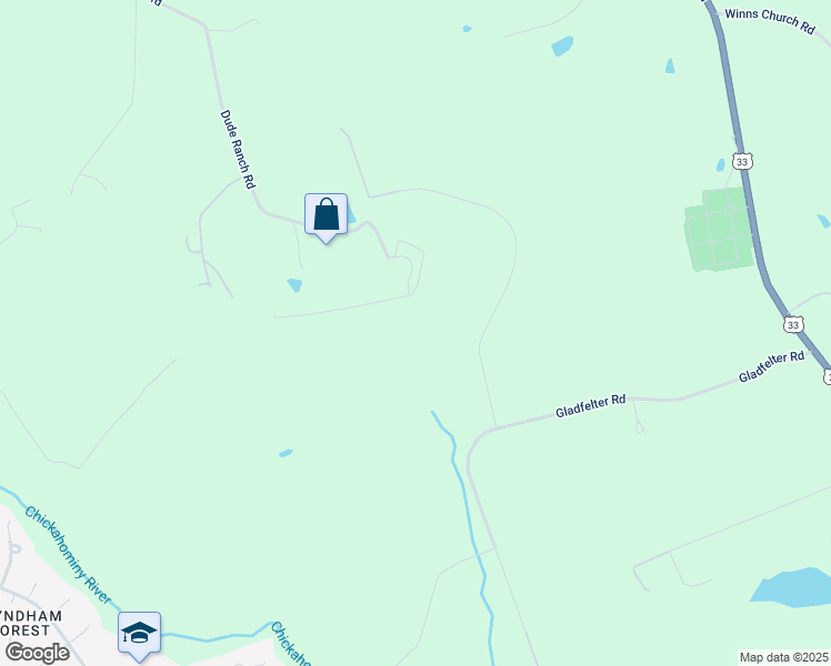 map of restaurants, bars, coffee shops, grocery stores, and more near 10445 Windam Hill Road in Glen Allen