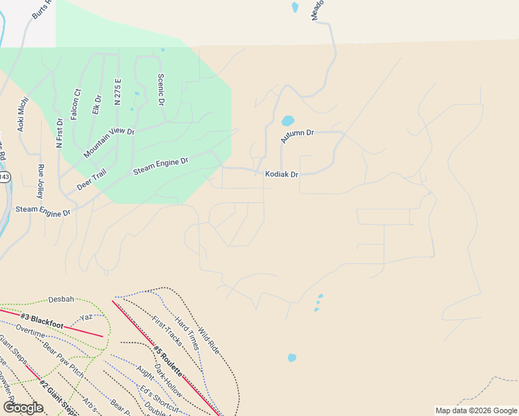 map of restaurants, bars, coffee shops, grocery stores, and more near 674 Park-U-Pine Walk in Brian Head