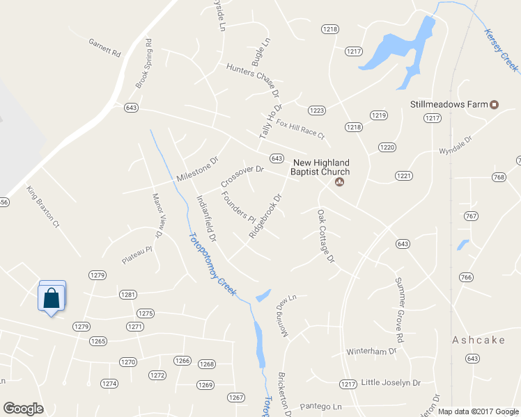 map of restaurants, bars, coffee shops, grocery stores, and more near 10983 Ridgebrook Drive in Mechanicsville