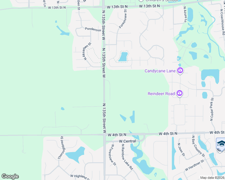 map of restaurants, bars, coffee shops, grocery stores, and more near 854-1046 North 135th Street West in Wichita