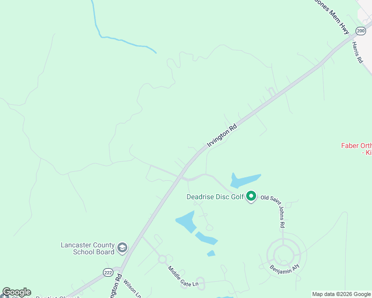 map of restaurants, bars, coffee shops, grocery stores, and more near 1740 Irvington Road in Weems