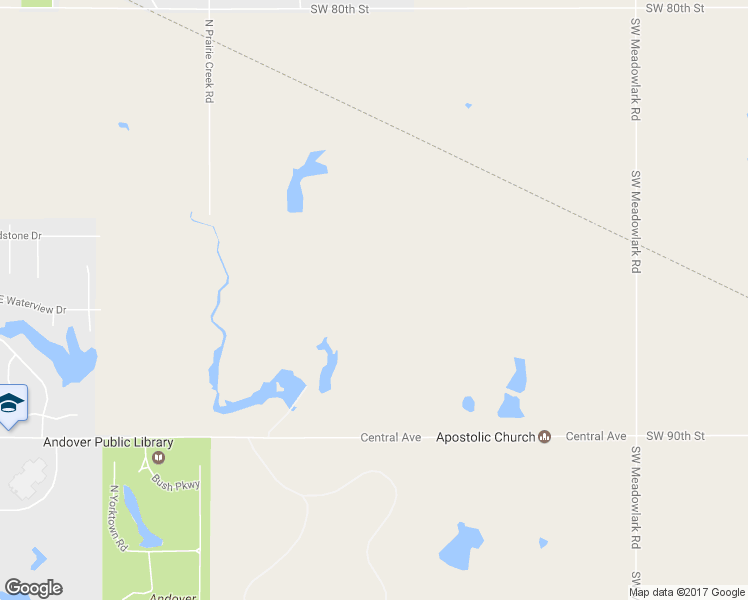 map of restaurants, bars, coffee shops, grocery stores, and more near 2120 East Central Avenue in Andover