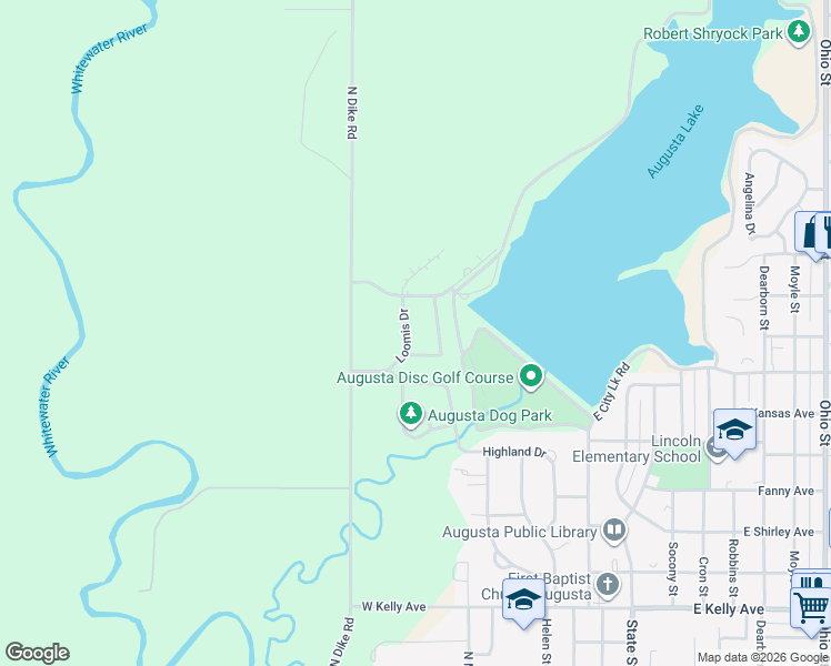 map of restaurants, bars, coffee shops, grocery stores, and more near 2004 Loomis Drive in Augusta
