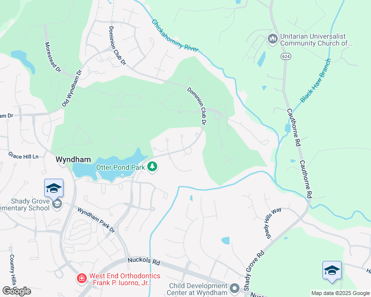 map of restaurants, bars, coffee shops, grocery stores, and more near 10925 Dominion Fairways Lane in Glen Allen