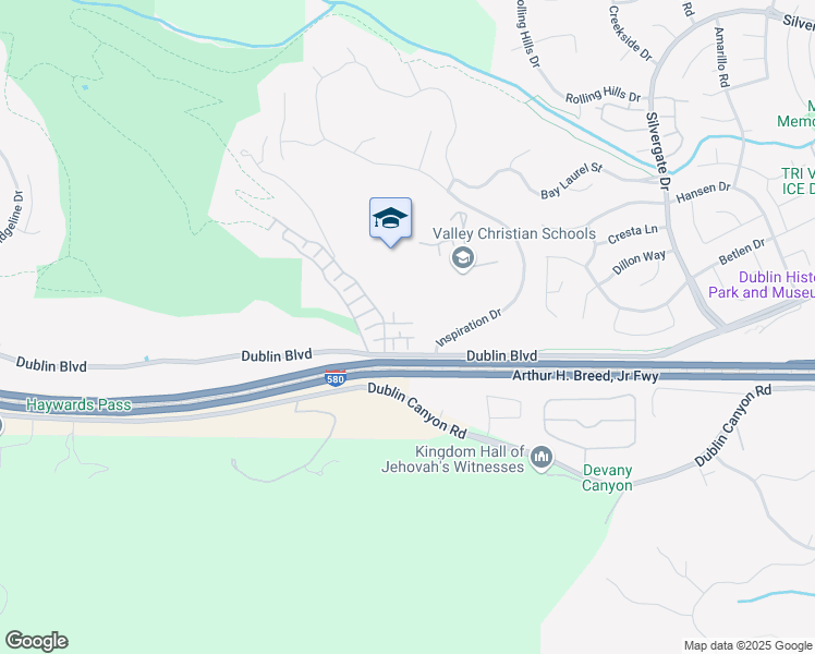 map of restaurants, bars, coffee shops, grocery stores, and more near 10841 McPeak Lane in Dublin