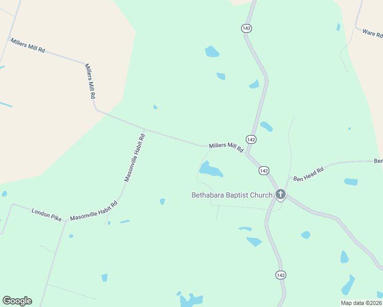 map of restaurants, bars, coffee shops, grocery stores, and more near 6190 Millers Mill Road in Philpot