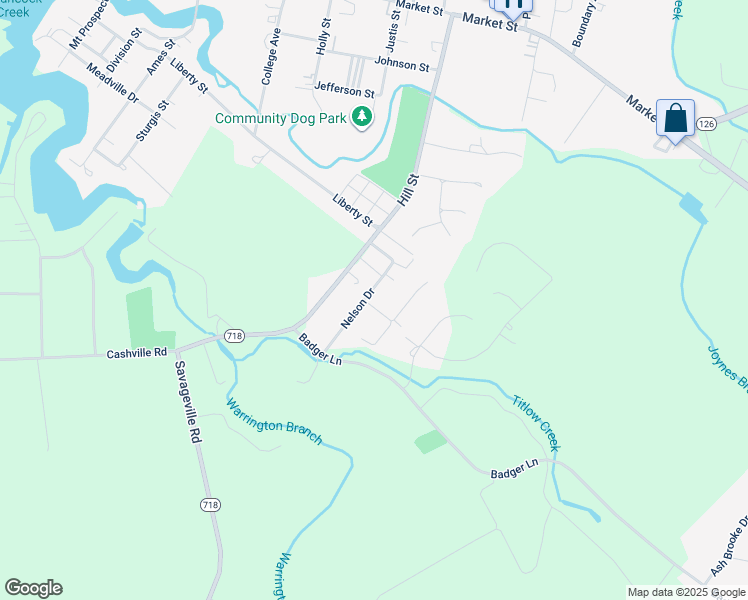 map of restaurants, bars, coffee shops, grocery stores, and more near 10 Nelson Drive in Onancock