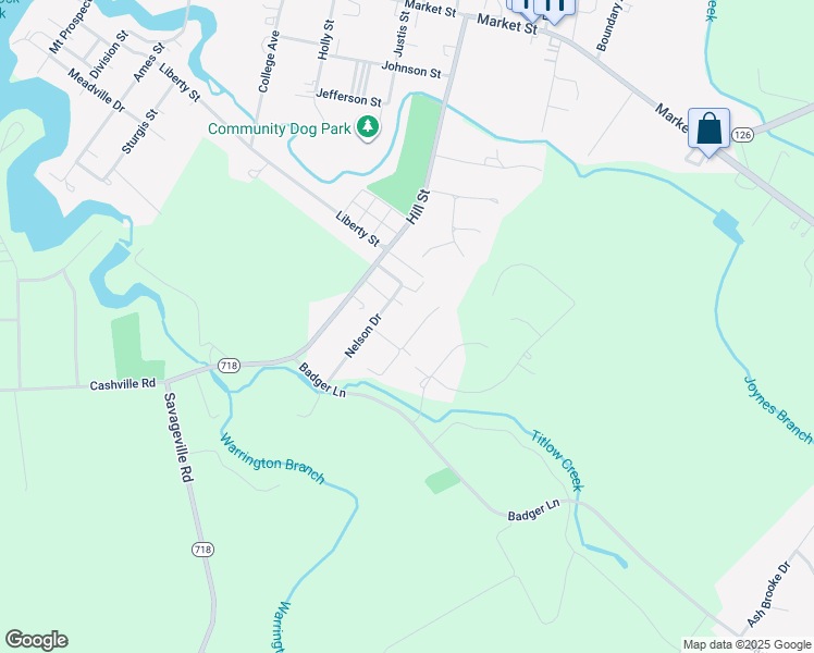 map of restaurants, bars, coffee shops, grocery stores, and more near 10-14 Nelson Drive in Onancock