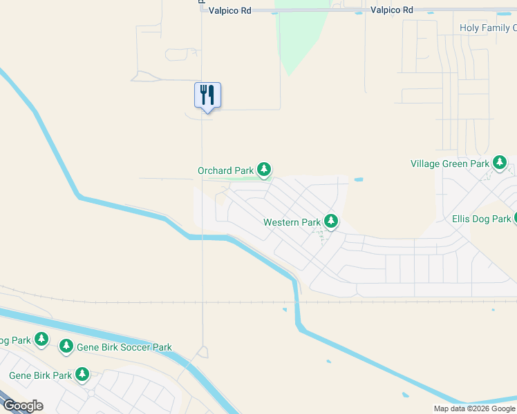 map of restaurants, bars, coffee shops, grocery stores, and more near 27710 South Lammers Road in Tracy