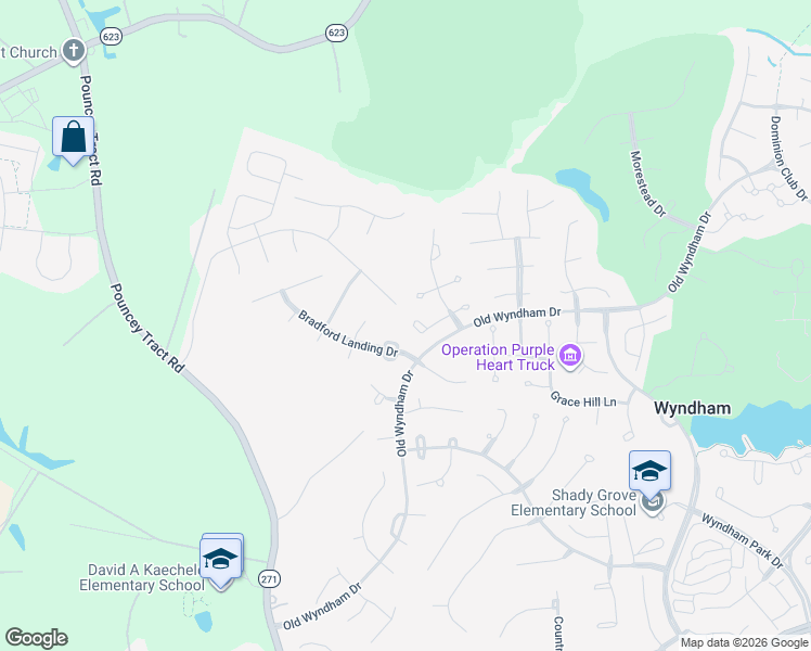 map of restaurants, bars, coffee shops, grocery stores, and more near 12337 Collinstone Place in Glen Allen