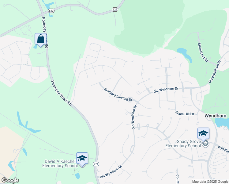 map of restaurants, bars, coffee shops, grocery stores, and more near 12401 Lynwood Drive in Glen Allen