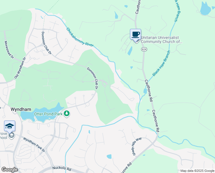 map of restaurants, bars, coffee shops, grocery stores, and more near 10832 Leabrook Drive in Glen Allen