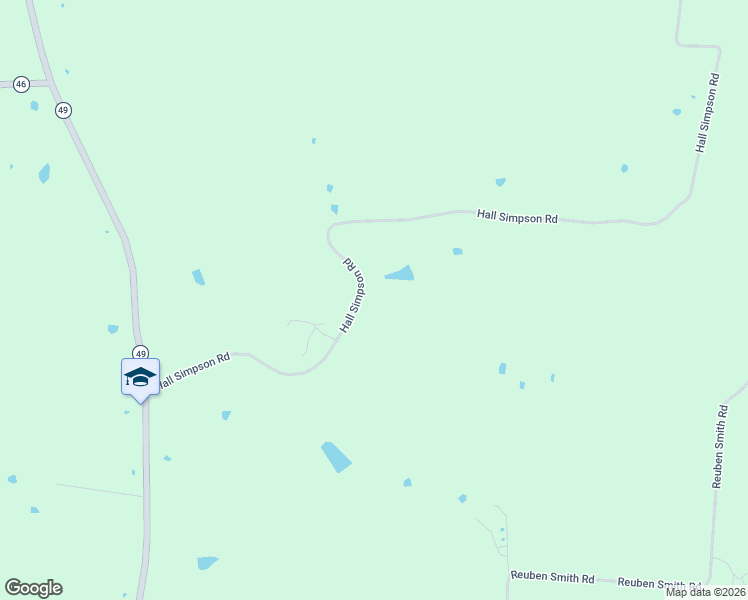 map of restaurants, bars, coffee shops, grocery stores, and more near 620 Hall Simpson Road in Loretto