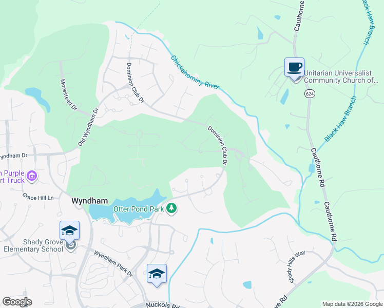 map of restaurants, bars, coffee shops, grocery stores, and more near 11029 Treyburn Drive in Glen Allen