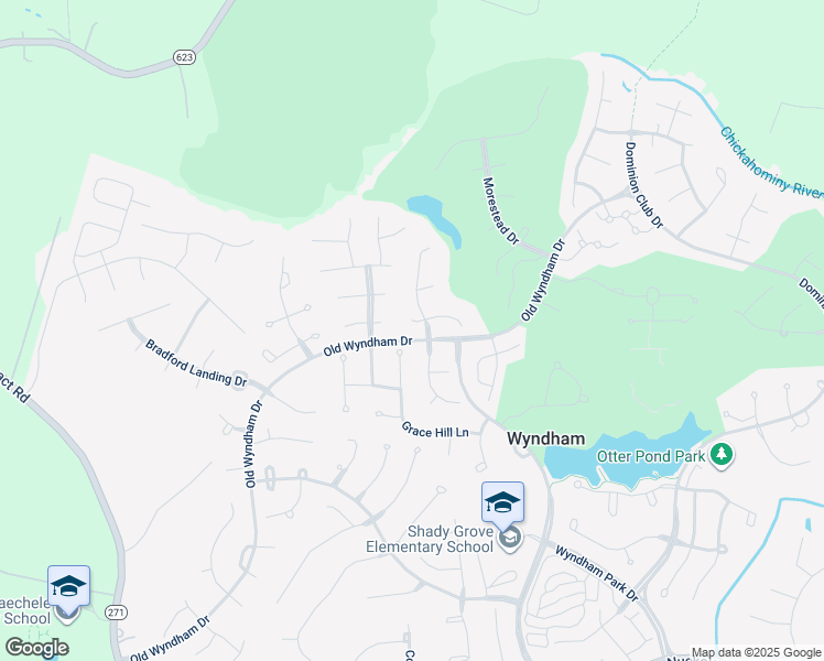 map of restaurants, bars, coffee shops, grocery stores, and more near 12305 Renwick Place in Glen Allen