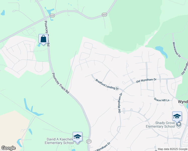 map of restaurants, bars, coffee shops, grocery stores, and more near 12336 Bradford Landing Way in Glen Allen