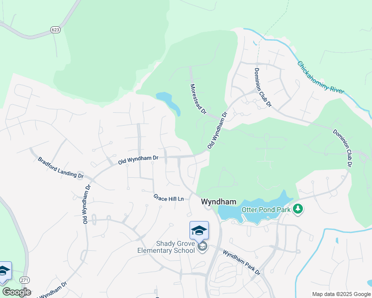 map of restaurants, bars, coffee shops, grocery stores, and more near 12204 Renwick Place in Glen Allen