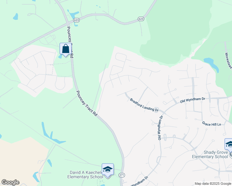 map of restaurants, bars, coffee shops, grocery stores, and more near 12308 Bradford Landing Way in Glen Allen