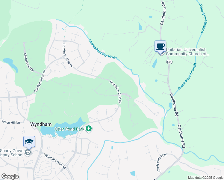 map of restaurants, bars, coffee shops, grocery stores, and more near 6009 Treyburn Place in Glen Allen