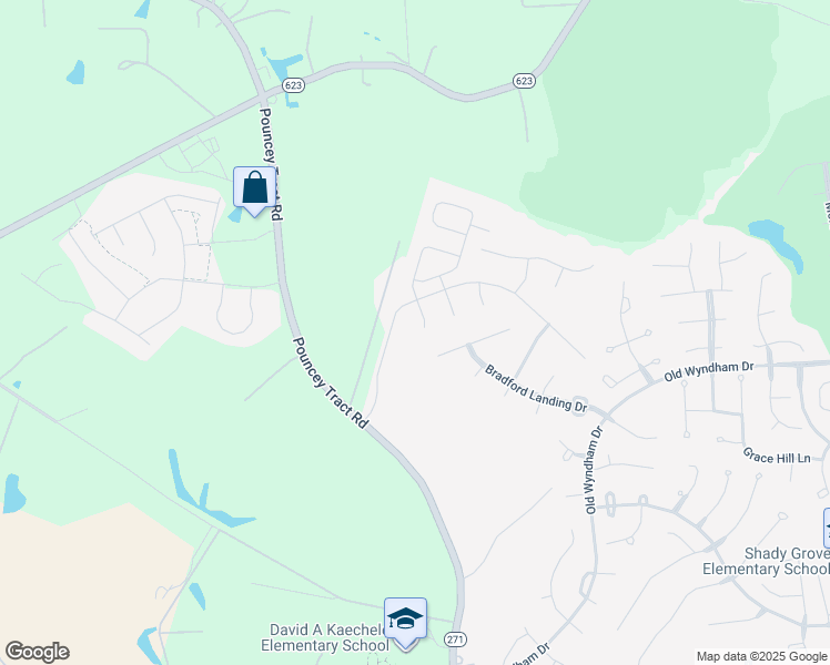 map of restaurants, bars, coffee shops, grocery stores, and more near 6604 Gadsby Park Terrace in Glen Allen