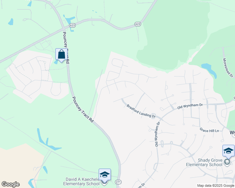 map of restaurants, bars, coffee shops, grocery stores, and more near 6500 Gadsby Trace Court in Glen Allen