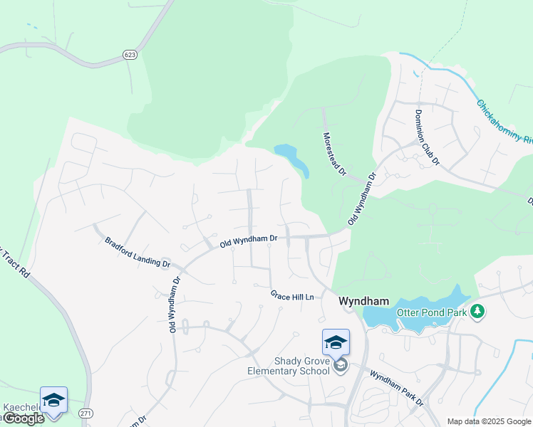 map of restaurants, bars, coffee shops, grocery stores, and more near 12401 Chadsworth Place in Glen Allen