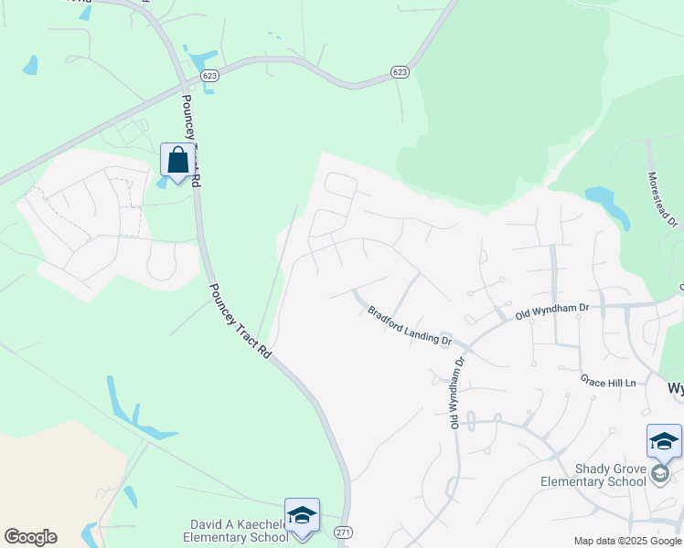 map of restaurants, bars, coffee shops, grocery stores, and more near 6500 Gadsby Trace Court in Glen Allen