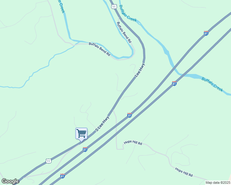 map of restaurants, bars, coffee shops, grocery stores, and more near 3086 South Lee Highway in Glasgow