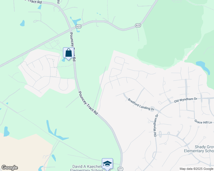 map of restaurants, bars, coffee shops, grocery stores, and more near 6604 Gadsby Park Terrace in Glen Allen