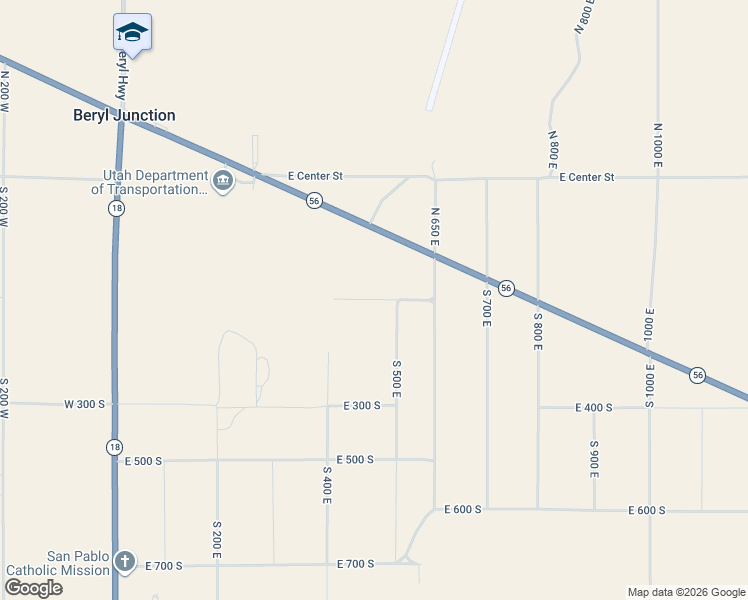 map of restaurants, bars, coffee shops, grocery stores, and more near East 200 South in Beryl Junction