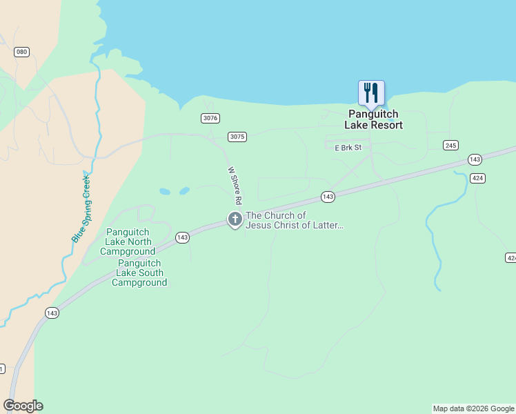 map of restaurants, bars, coffee shops, grocery stores, and more near 300 Anglers Loop in Panguitch
