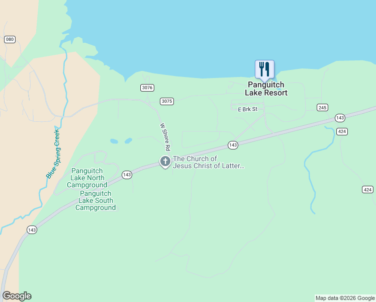 map of restaurants, bars, coffee shops, grocery stores, and more near 300 Anglers Loop in Panguitch