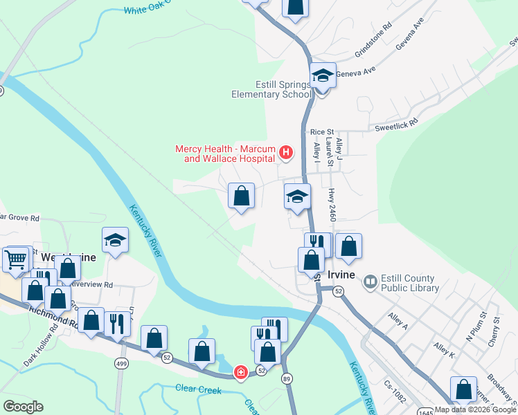 map of restaurants, bars, coffee shops, grocery stores, and more near 421 Riddell Court in Irvine